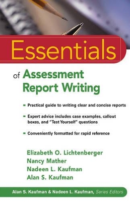 Essentials of Assessment Report Writing book