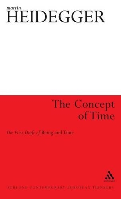 The Concept of Time by Martin Heidegger