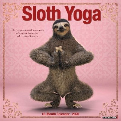 Sloth Yoga 2020 Wall Calendar by Willow Creek Press