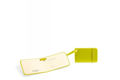Moleskine Luggage Tag Lemon Green book