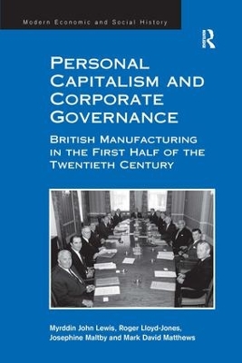 Personal Capitalism and Corporate Governance book