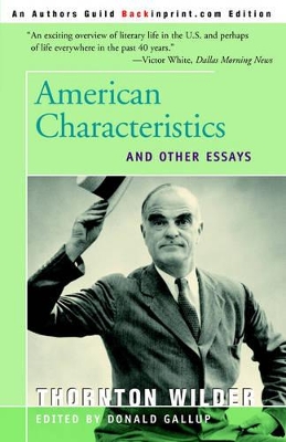 American Characteristics and Other Essays book