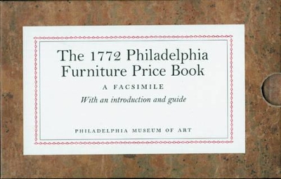 1772 Philadelphia Furniture Price Book book