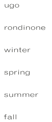 Ugo Rondinone: Winter, Spring, Summer, Fall book