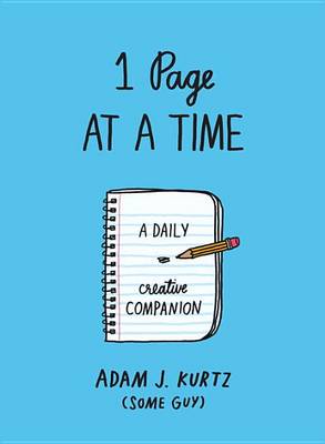 1 Page at a Time (Blue) by Adam J. Kurtz