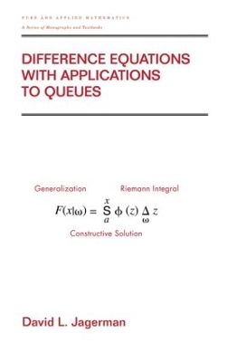 Difference Equations with Applications to Queues book