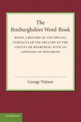 Roxburghshire Word-Book book