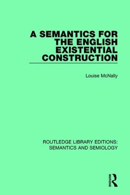 A Semantics for the English Existential Construction book