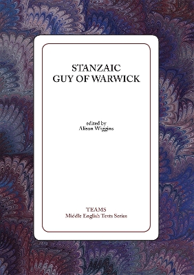 Stanzaic Guy of Warwick book