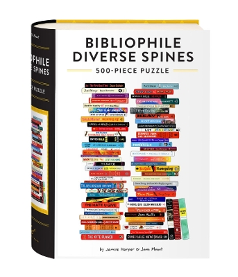 Bibliophile Diverse Spines 500-Piece Puzzle by Jane Mount