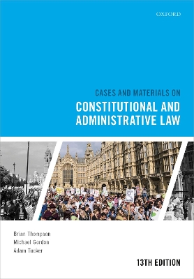 Cases and Materials on Constitutional and Administrative Law book