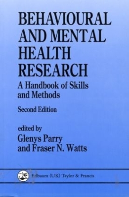 Behavioural and Mental Health Research book