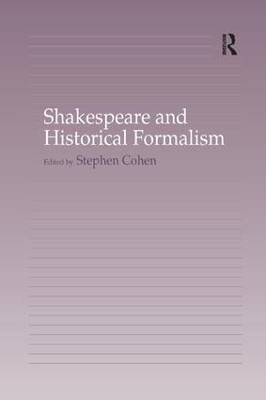 Shakespeare and Historical Formalism book