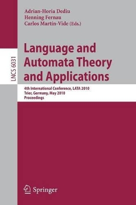 Language and Automata Theory and Applications book