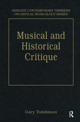 Music and Historical Critique book