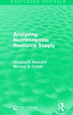 Analyzing Nonrenewable Resource Supply book