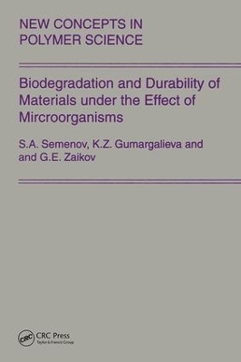 Biodegradation and Durability of Materials Under the Effect of Microorganisms book