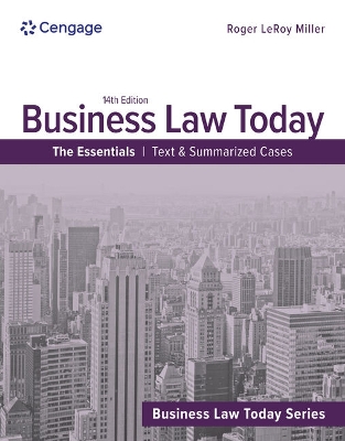 Business Law Today, The Essentials: Text and Summarized Cases book