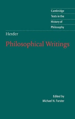 Herder: Philosophical Writings book