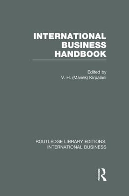 International Business Handbook (Rle International Business) book