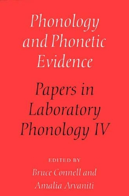 Phonology and Phonetic Evidence book