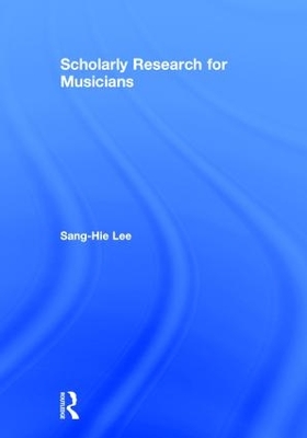 Scholarly Research for Musicians book