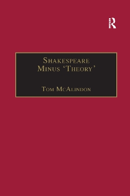 Shakespeare Minus 'Theory' book