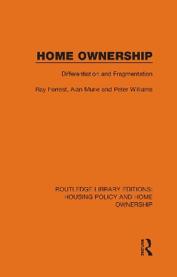 Home Ownership: Differentiation and Fragmentation book