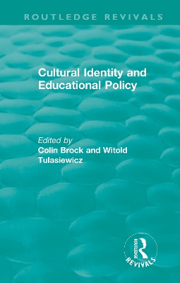 Cultural Identity and Educational Policy by Colin Brock