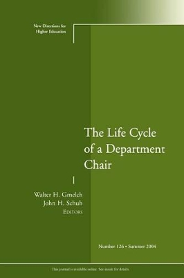 Life Cycle of a Department Chair book