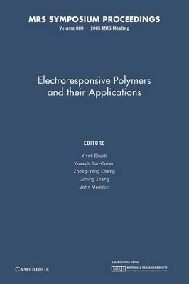 Electroresponsive Polymers and their Applications: Volume 889 book