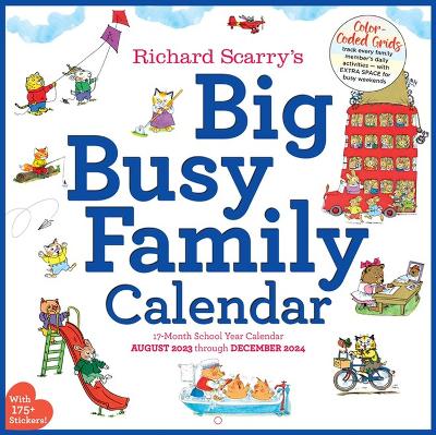 Richard Scarry Big Busy Family 2024 Wall Calendar: Track Every Family Member's Daily Activities book