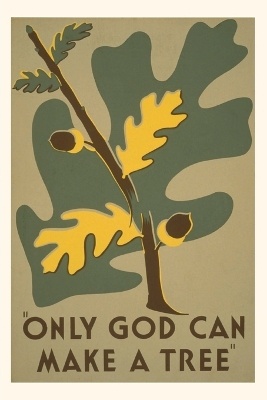 Vintage Journal Only God Can Make a Tree book