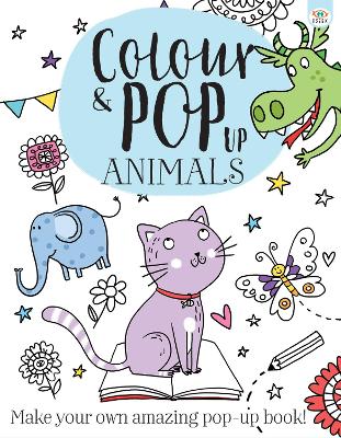 Colour & Pop Up Animals book