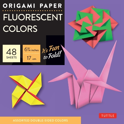 Origami Paper - Fluorescent Colors - 6 3/4