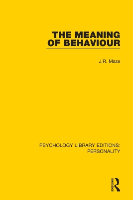 The Meaning of Behaviour book