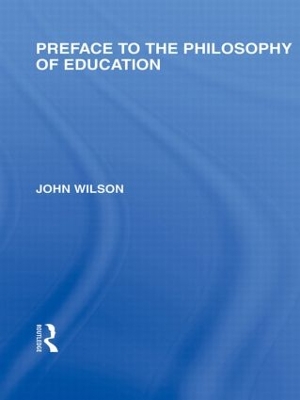 Preface to the Philosophy of Education book