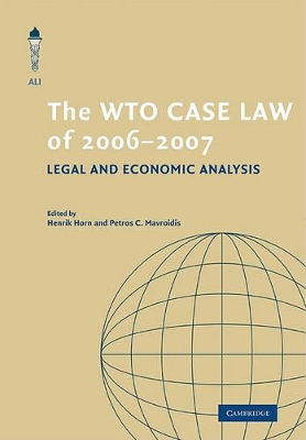 WTO Case Law of 2006-7 book