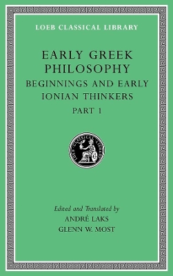 Early Greek Philosophy, Volume II: Beginnings and Early Ionian Thinkers, Part 1 book