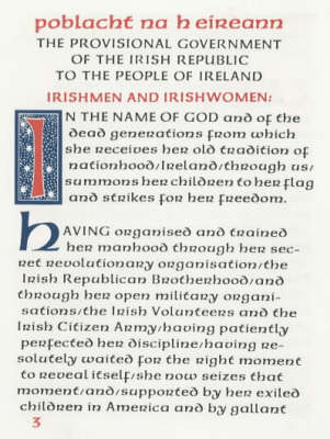 Easter Proclamation of the Irish Republic, 1916 book