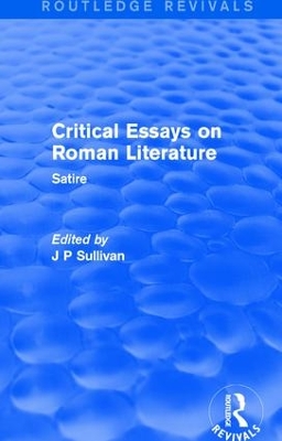 Critical Essays on Roman Literature book
