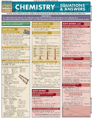 Chemistry Equations & Answers book