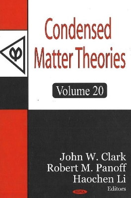 Condensed Matter Theories, Volume 20 book