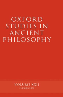 Oxford Studies in Ancient Philosophy volume XXII book