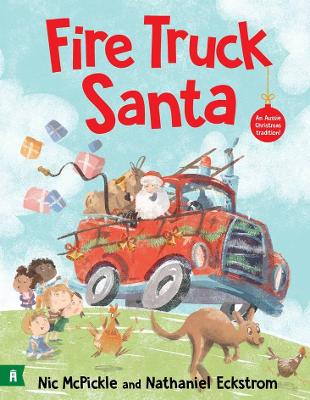 Fire Truck Santa book