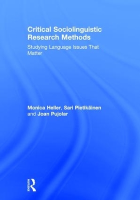 Critical Sociolinguistic Research Methods book