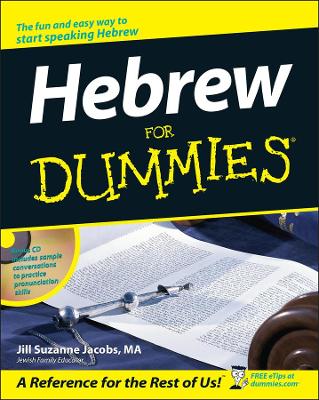 Hebrew For Dummies book