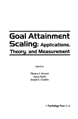 Goal Attainment Scaling book