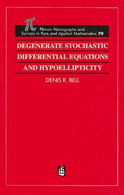 Degenerate Stochastic Differential Equations and Hypoellipticity book