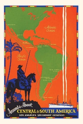 Vintage Journal Around & About Central and South America Travel Poster book